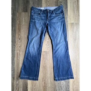 Gap 1969 Long & Lean Jeans Womens 30/10a Blue Excellent Flare Leg Denim